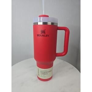 STANLEY Quencher H2.0 Tumbler with Handle and Straw 40 oz Flowstate Chili Red